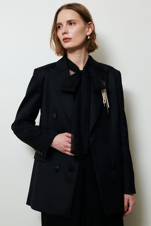 アルアバイル/allurevilleの【予約販売】バックタックダブルブレストジャケット(110800/110801)