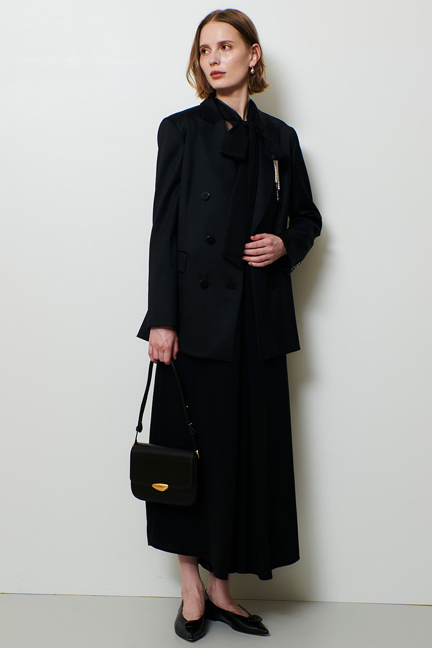 allureville(アルアバイル)｜バッククロスオールインワン/ブラック の