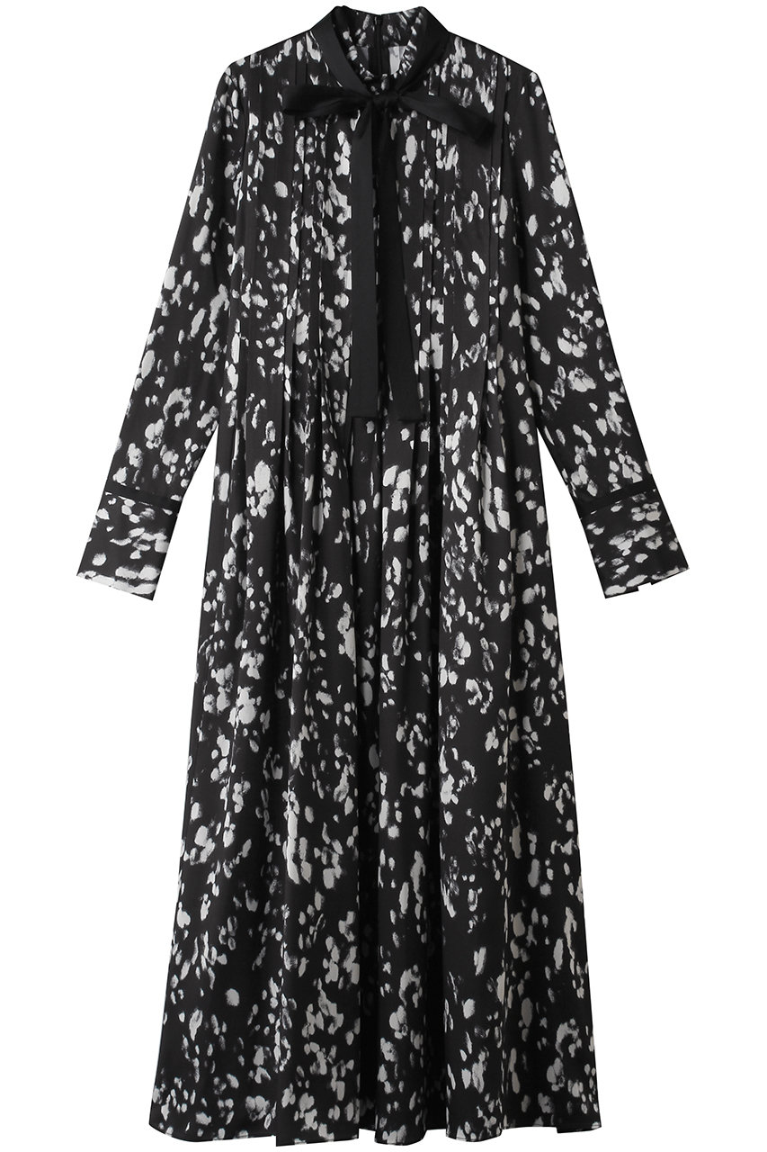 アルアバイル/allurevilleのOFFICINAプリーツフレアワンピース(ブラック/20261014030-95-020)