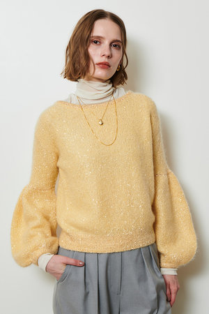 アルアバイル/allurevilleの【予約販売】モヘヤスパンコールプルオーバー(110300/110301)