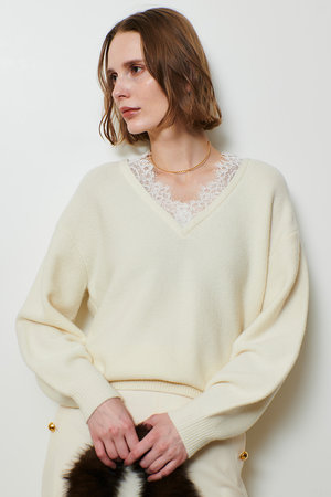 アルアバイル/allurevilleの【予約販売】レースドッキングプルオーバー(110300/110301)