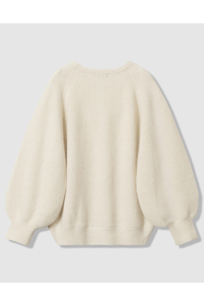 アルアバイルallureville片畦ニットジャケット#2ホワイト allureville(アルアバイル)｜片畦ニットジャケット/オフホワイト の