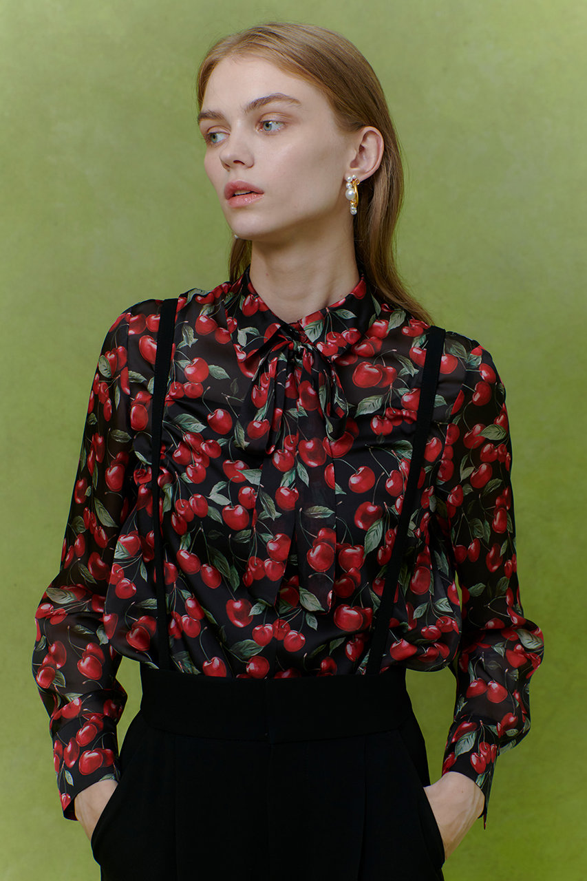 【新品】アルアバイル スカーフプリントボウタイブラウス/ルルウィルビー allureville(アルアバイル)｜【予約販売】WEB限定【LOULOU WILLOUGHBY