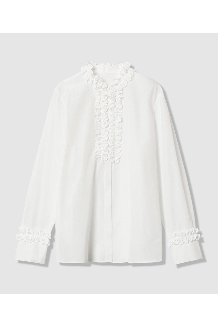 【LOULOU WILLOUGHBY】テクニカルギャザーブラウス