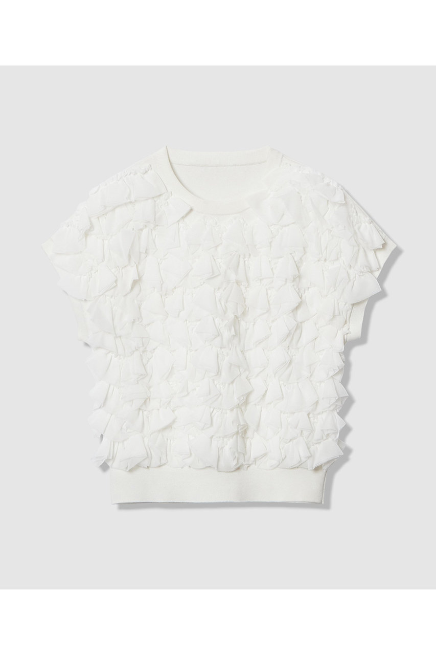 新品LOULOU WILLOUGHBYスキャーラッププルオーバー ホワイト LOULOU WILLOUGHBY】スキャーラッププルオーバー|allureville OFFICIAL