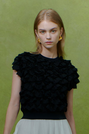 アルアバイル/allurevilleの【予約販売】【LOULOU WILLOUGHBY】ペタルパピヨンプルオーバー(110300/110301)