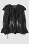 【LOULOU WILLOUGHBY】チュール刺繍ブラウス アルアバイル/allureville ブラック