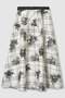【予約販売】【LOULOU WILLOUGHBY】SILK CO フラワーチェックスカート アルアバイル/allureville ホワイト系