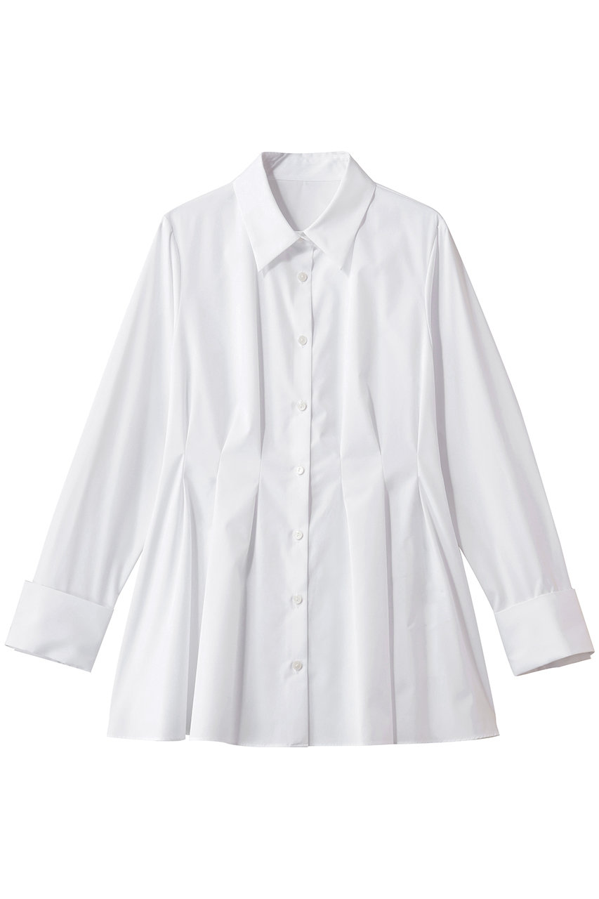 アルアバイル/allurevilleの【LOULOU WILLOUGHBY】タックシェイプシャツ(ホワイト/21261013110-95-020)