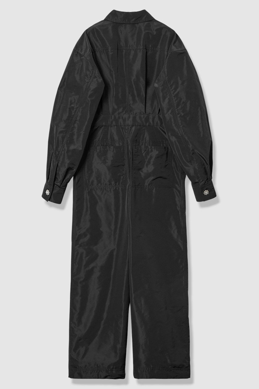 美品ルルウィルビー黒パフスリーブビジュー付きニットブルゾン24ss2アルアバイル LOULOU WILLOUGHBY（ルルウィルビー） ニット セーター WEB限定