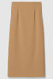 【LOULOU WILLOUGHBY】ダブルクロスタイトスカート アルアバイル/allureville キャメル
