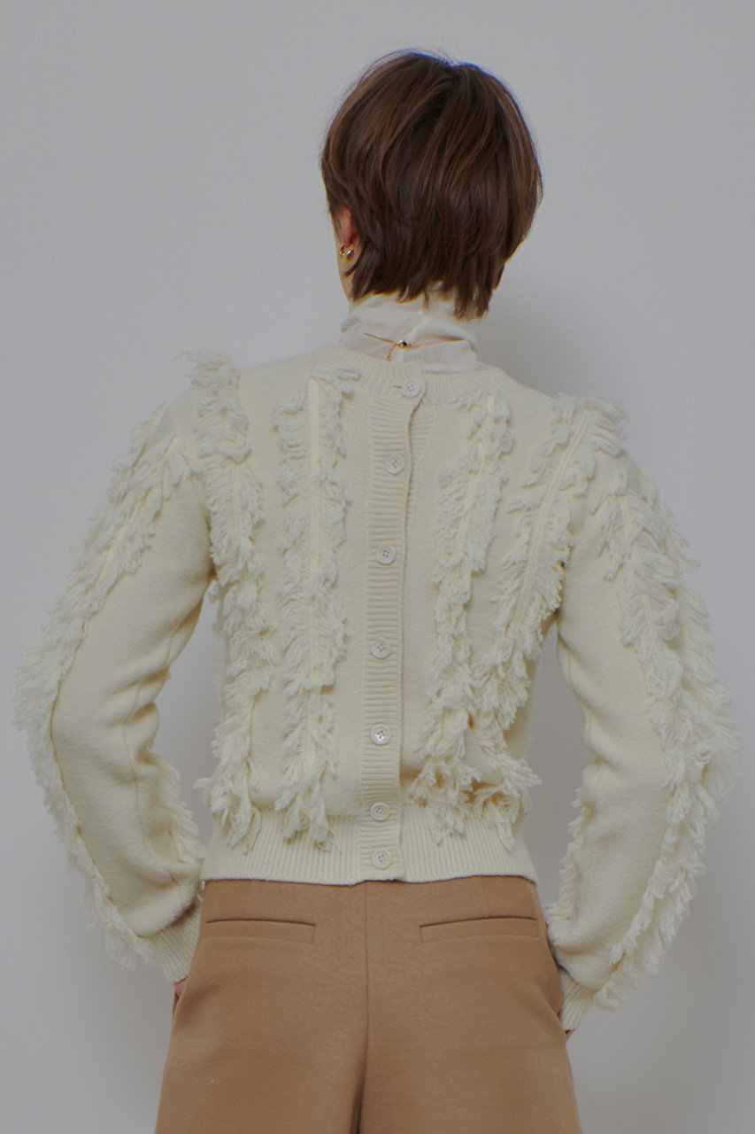 allureville(アルアバイル)｜フリンジシャギー2WAYプルオーバー/オフ