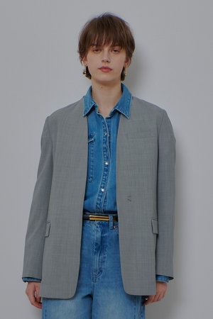 アルアバイル/allurevilleの【予約販売】TWストレッチノーカラージャケット(110800/110801)