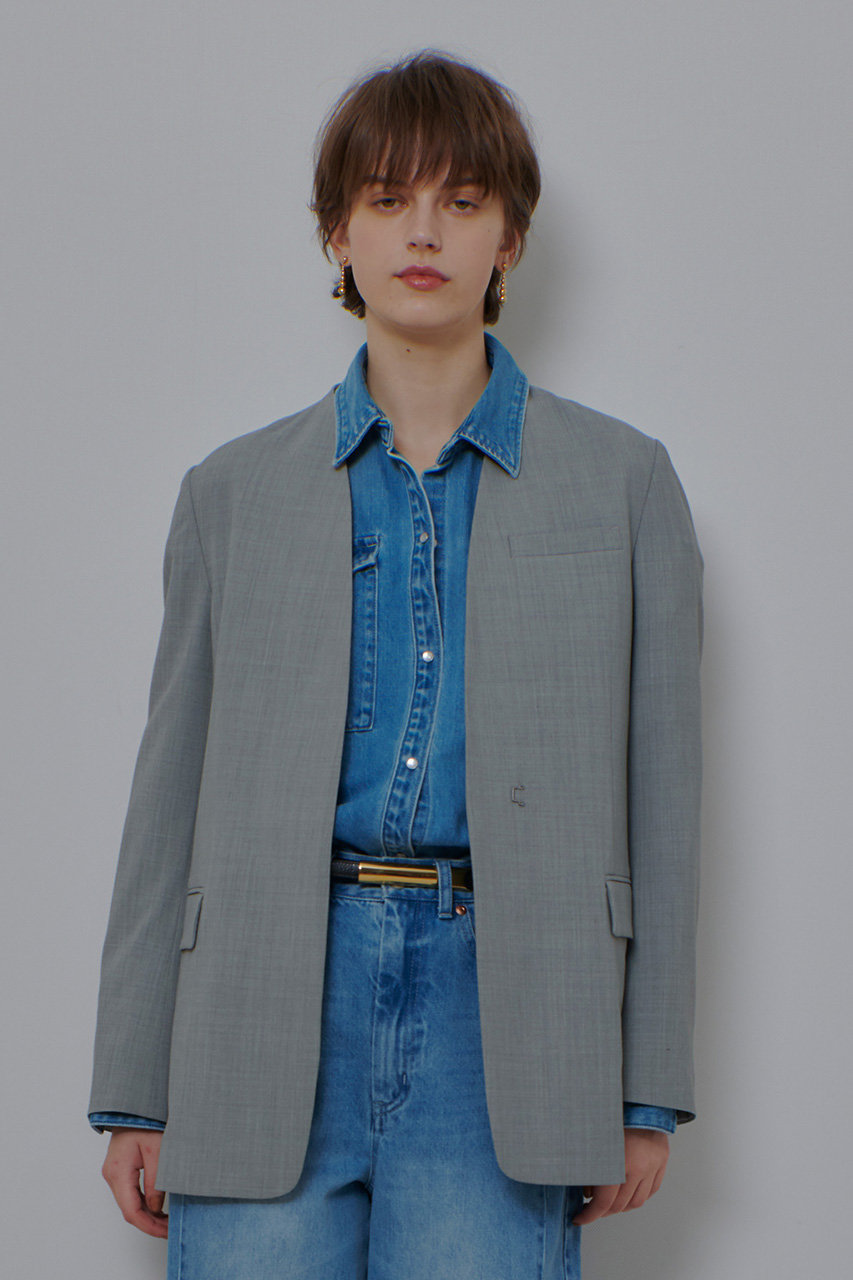 allureville(アルアバイル)｜【予約販売】TWストレッチノーカラー