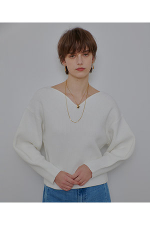 アルアバイル/allurevilleの【予約販売】ハートネックプルオーバー(110300/110301)