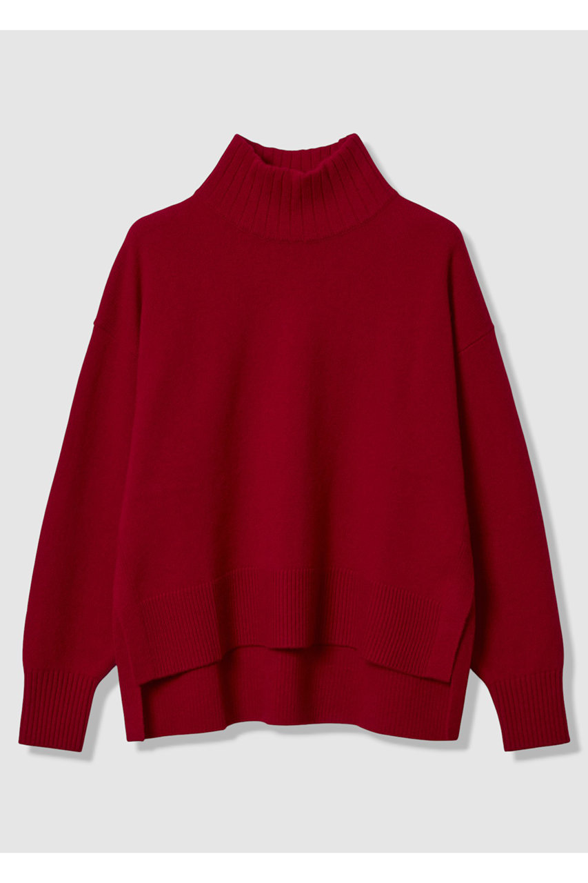 アルアバイル/allurevilleの【予約販売】メリノウールオーバーサイズタートル(レッド/20261016050-65-020)