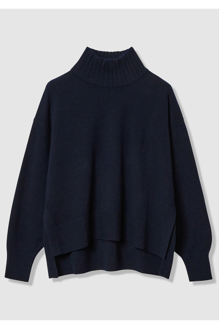 アルアバイル/allurevilleのメリノウールオーバーサイズタートル(ネイビー/20261016050-65-020)