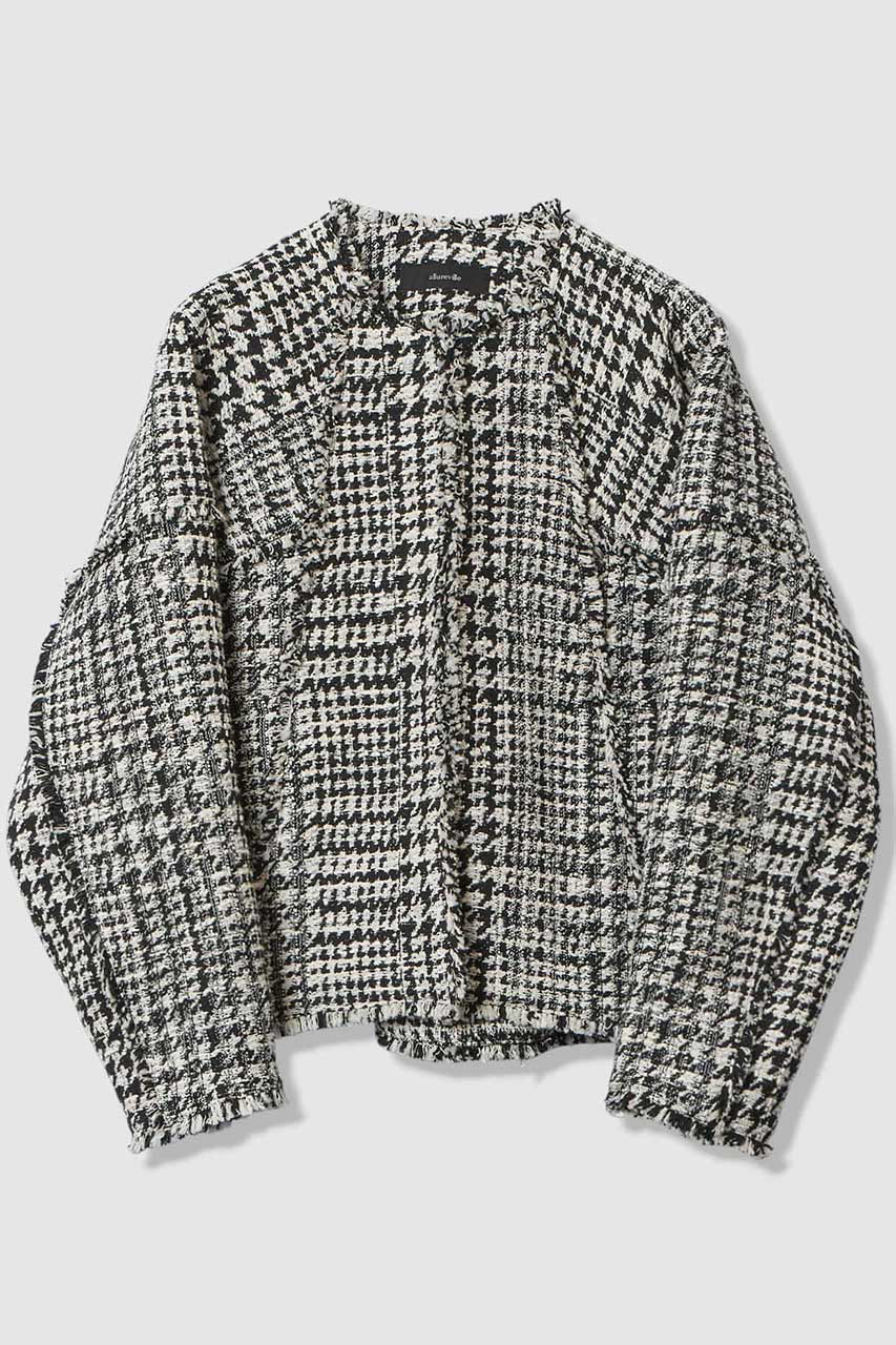 ハウンドトゥースブロッキングジャケット
