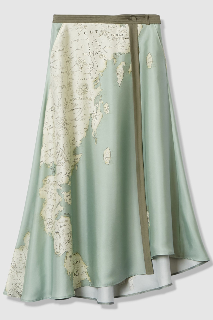 アルアバイル/allurevilleの【予約販売】マッププリントフレアラップスカート(ミントグリーン/20261011050-73-020)