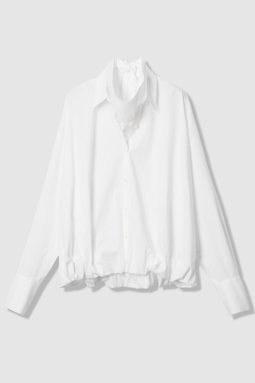 アルアバイル/allurevilleの【予約販売】スカーフ付バルーンシャツ(ホワイト/20261013120-01-020)