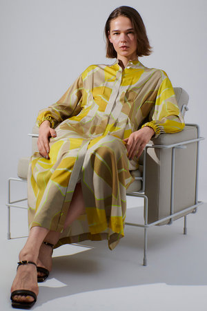 アルアバイル/allurevilleの【予約販売】FASACリーフプリントギャザーワンピース(110500/110503)