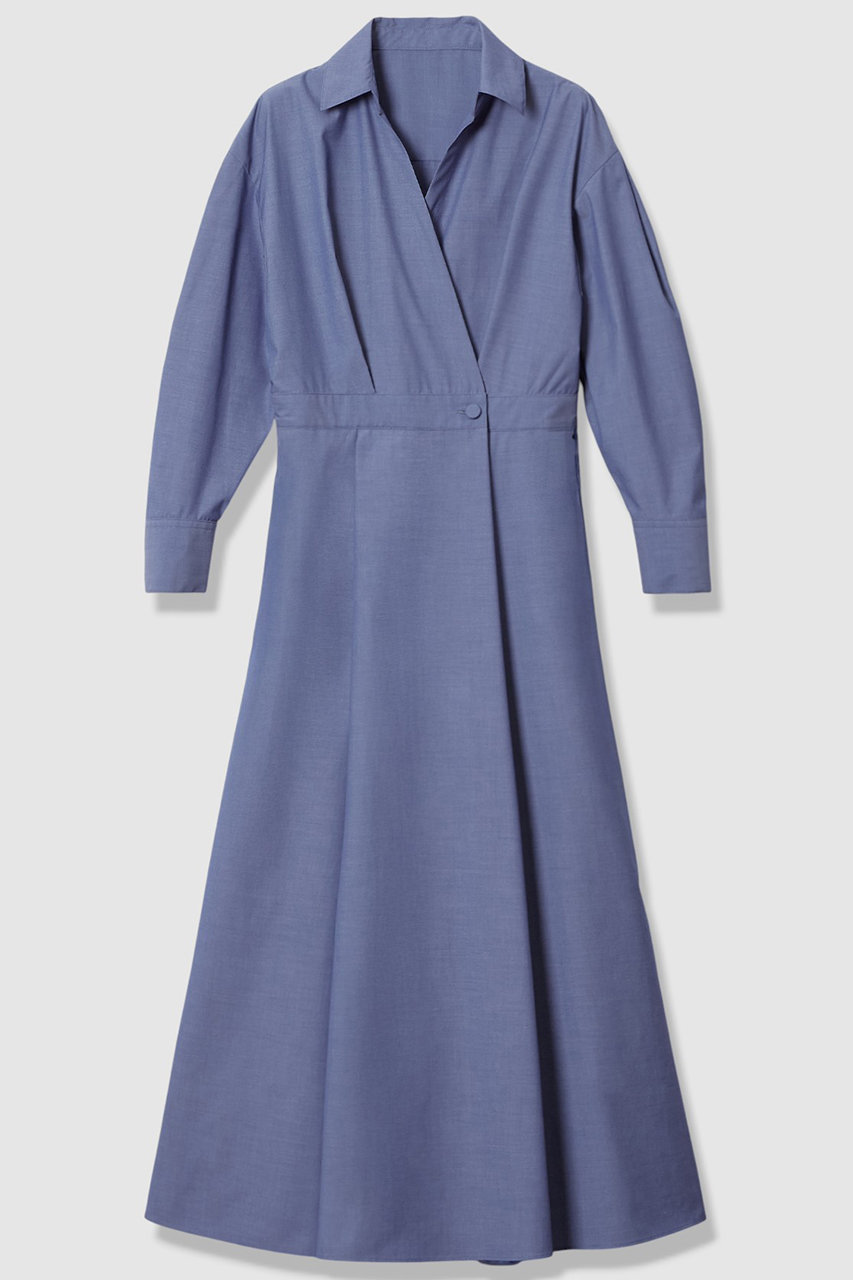 アルアバイル/allurevilleの【予約販売】ラップライクシャツワンピース(サックス/20261014160-65-020)