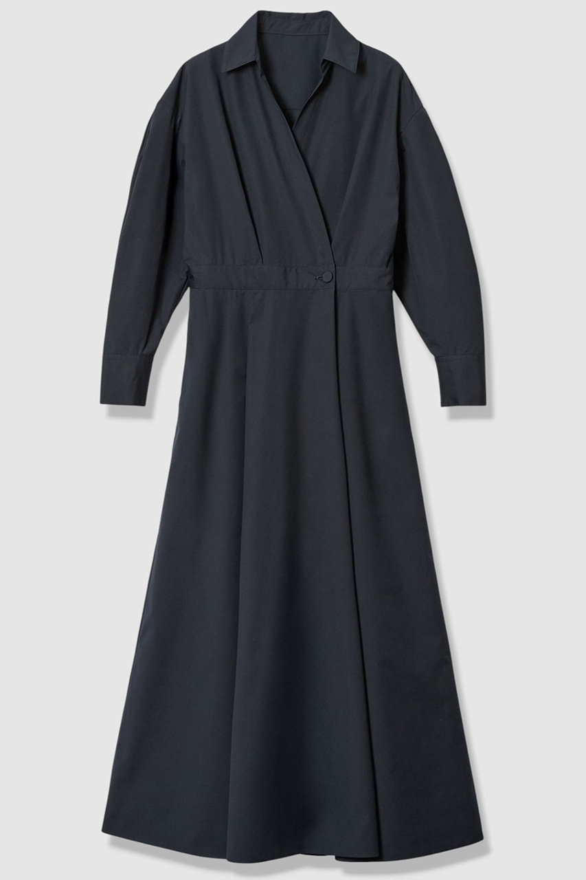 アルアバイル/allurevilleのラップライクシャツワンピース(ネイビー/20261014160-65-020)