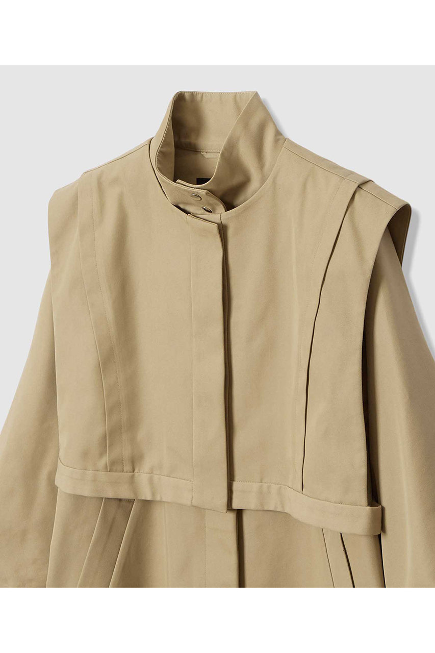 アルアバイル 21AW 5.9万 薄手 ウールロングコート サイズ2 薄ベージュ