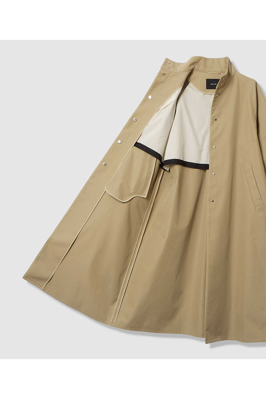アルアバイル　21AW 5.9万　薄手　ウールロングコート　サイズ2 薄ベージュ allureville(アルアバイル)｜4WAYスタンドロングコート/ベージュ の