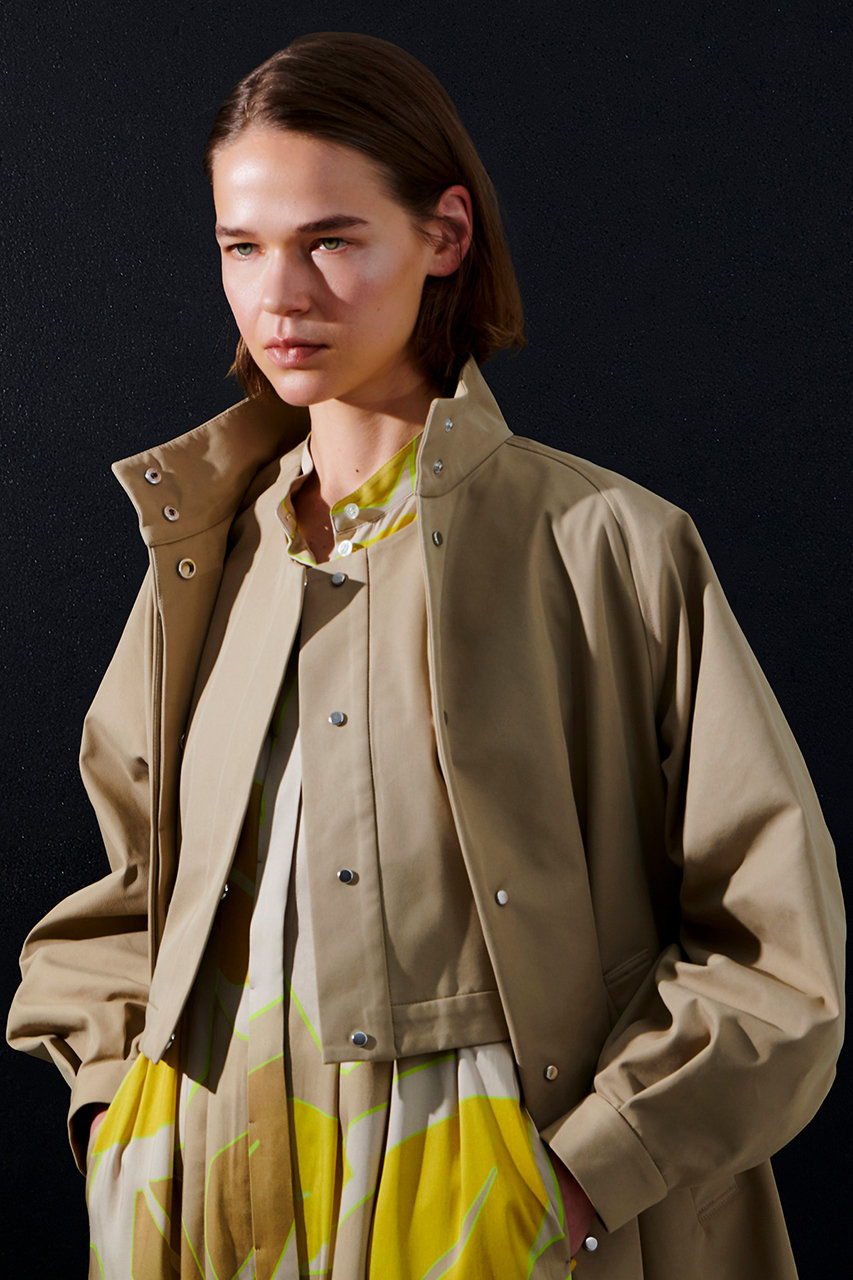 allureville(アルアバイル)｜4WAYスタンドロングコート/ベージュ の