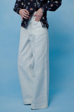 アルアバイル/allurevilleの【予約販売】【LOULOU WILLOUGHBY】ハイウエストワイドデニムパンツ(110600/110604)
