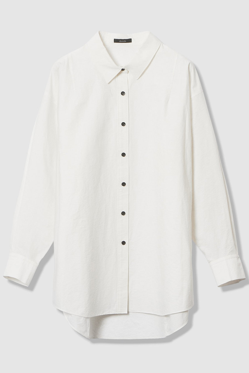 アルアバイル/allurevilleのタイプライターロングシャツ(オフホワイト/20261013700-02-020)