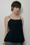 【予約販売】リライムローンペプラムキャミソール アルアバイル/allureville ブラック