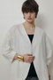【予約販売】ハーフスリーブカラーレスジャケット アルアバイル/allureville ホワイト