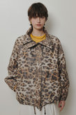 レオパプリントスタンドカラーブルゾン
