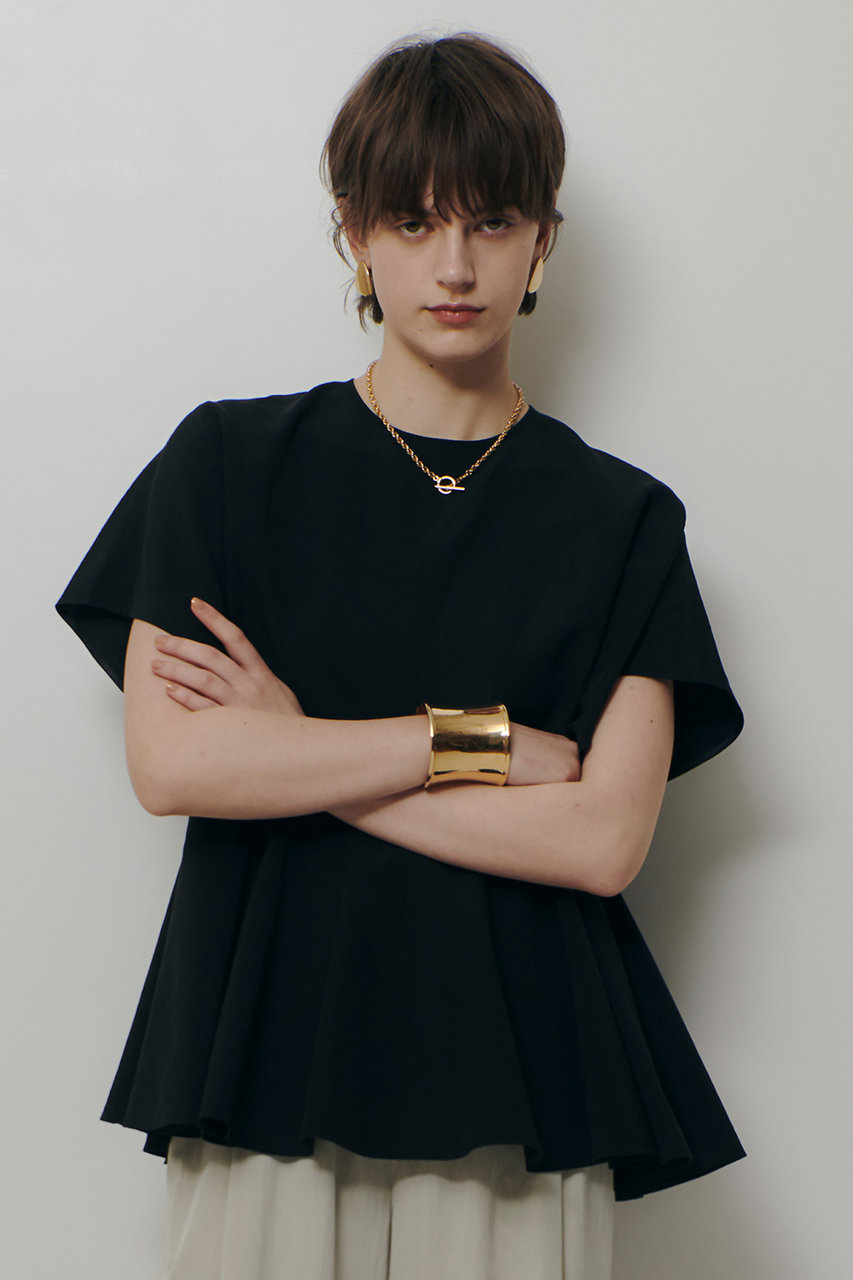 アルアバイル/allurevilleの【予約販売】リネンラミーペプラムブラウス(ブラック/20261013770-95-020)