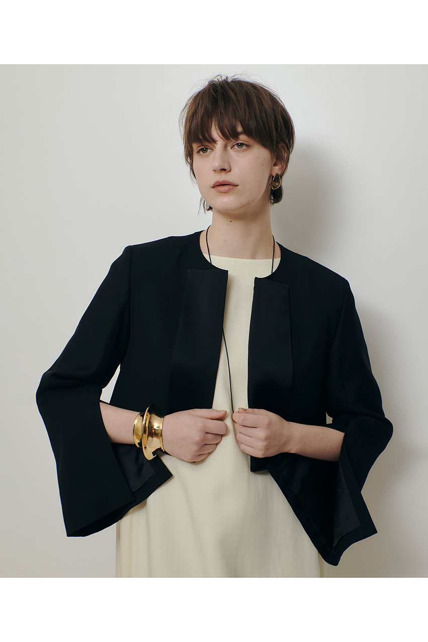 アルアバイル/allurevilleの【予約販売】ノーカラーボレロジャケット(ブラック/20261010710-95-010)