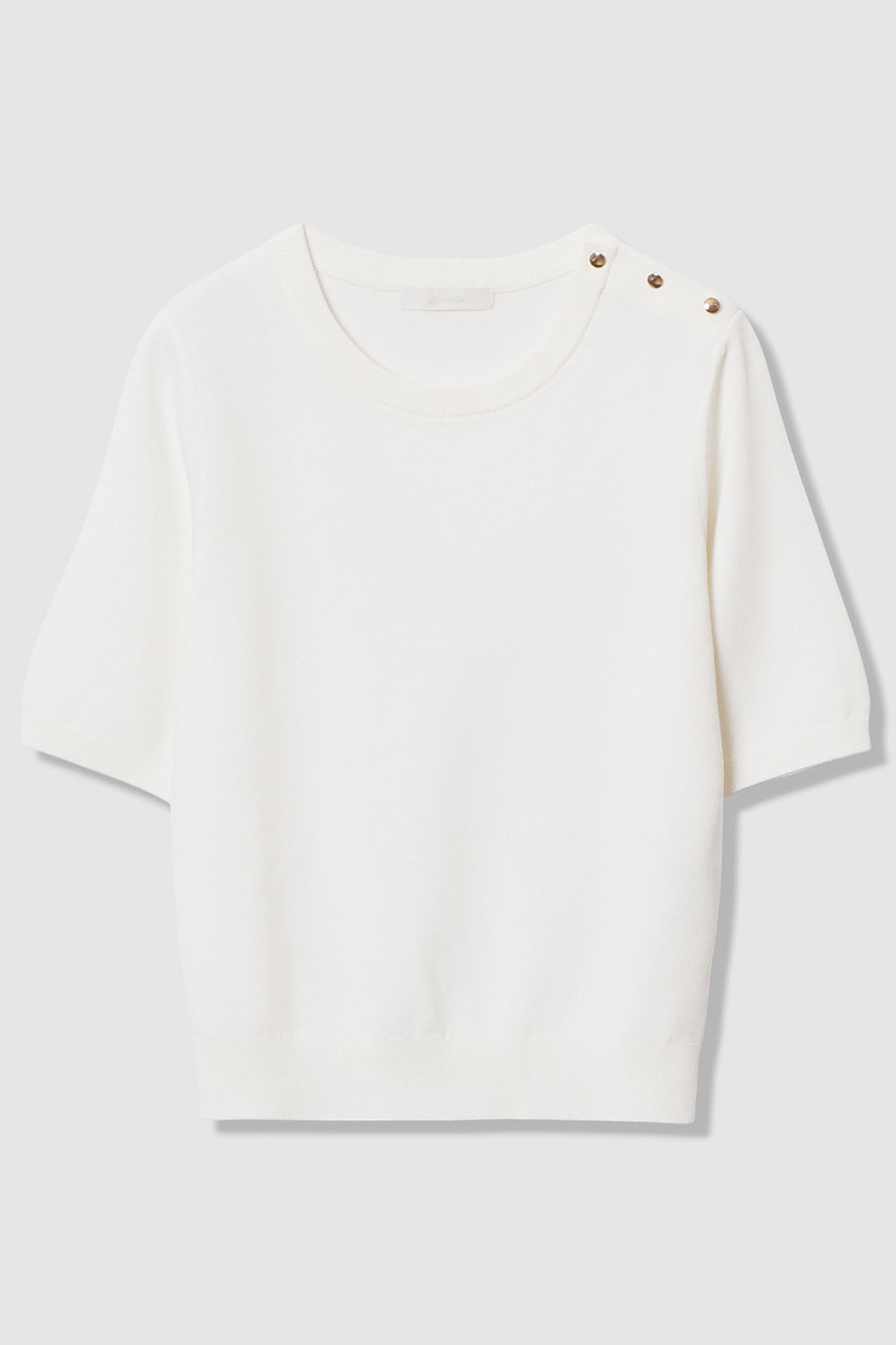 アルアバイル/allurevilleのソウバリ肩釦クループルオーバー(オフホワイト/20261016440-95-020)