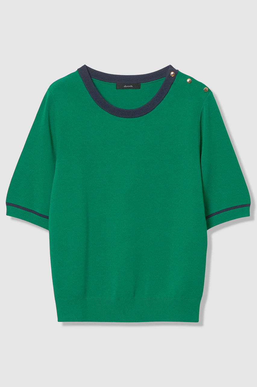 アルアバイル/allurevilleのソウバリ肩釦クループルオーバー(グリーン/20261016440-95-020)