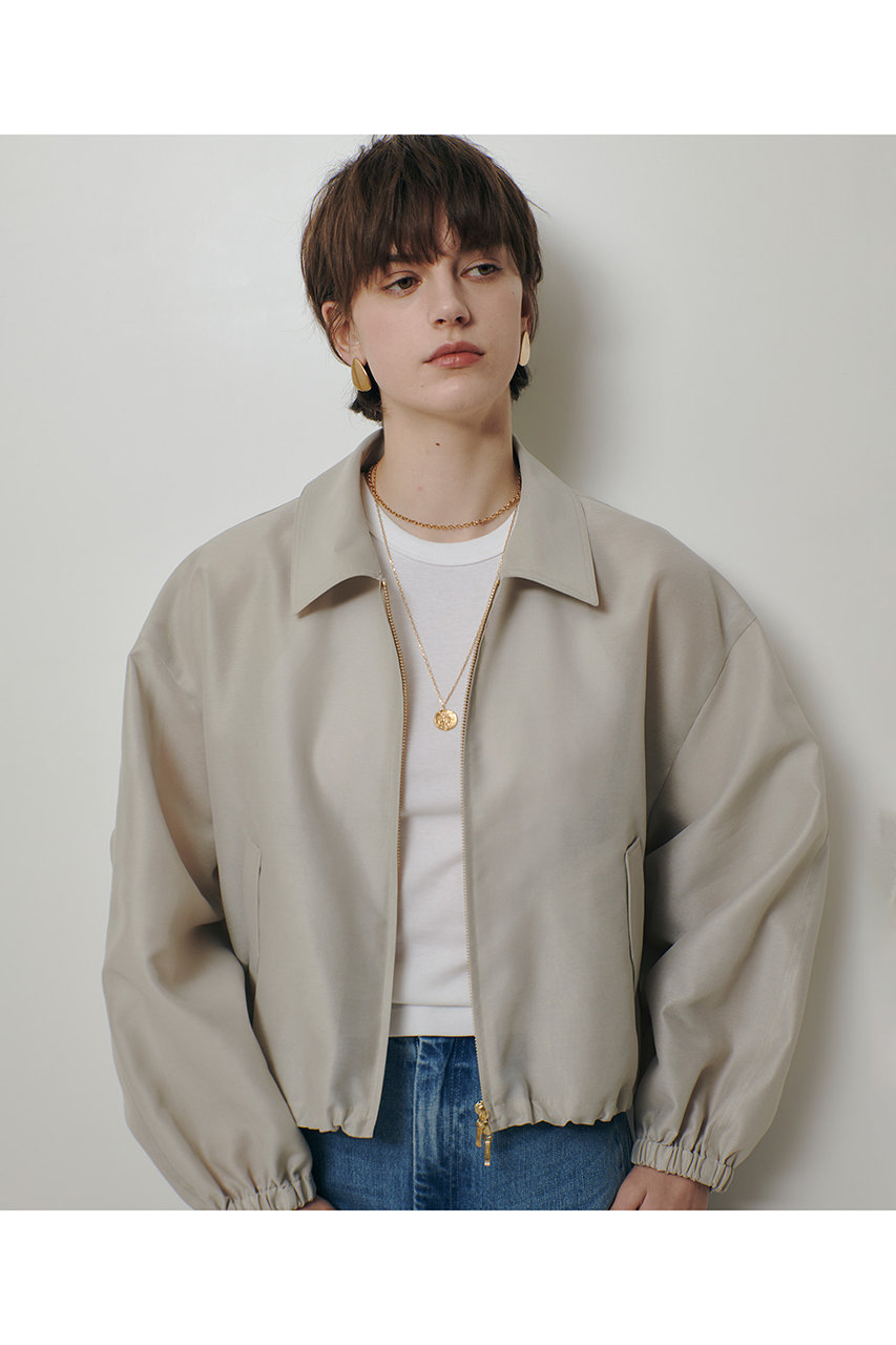 アルアバイル/allurevilleのオーガンジーステンカラーブルゾン(ベージュ/20261019020-11-020)