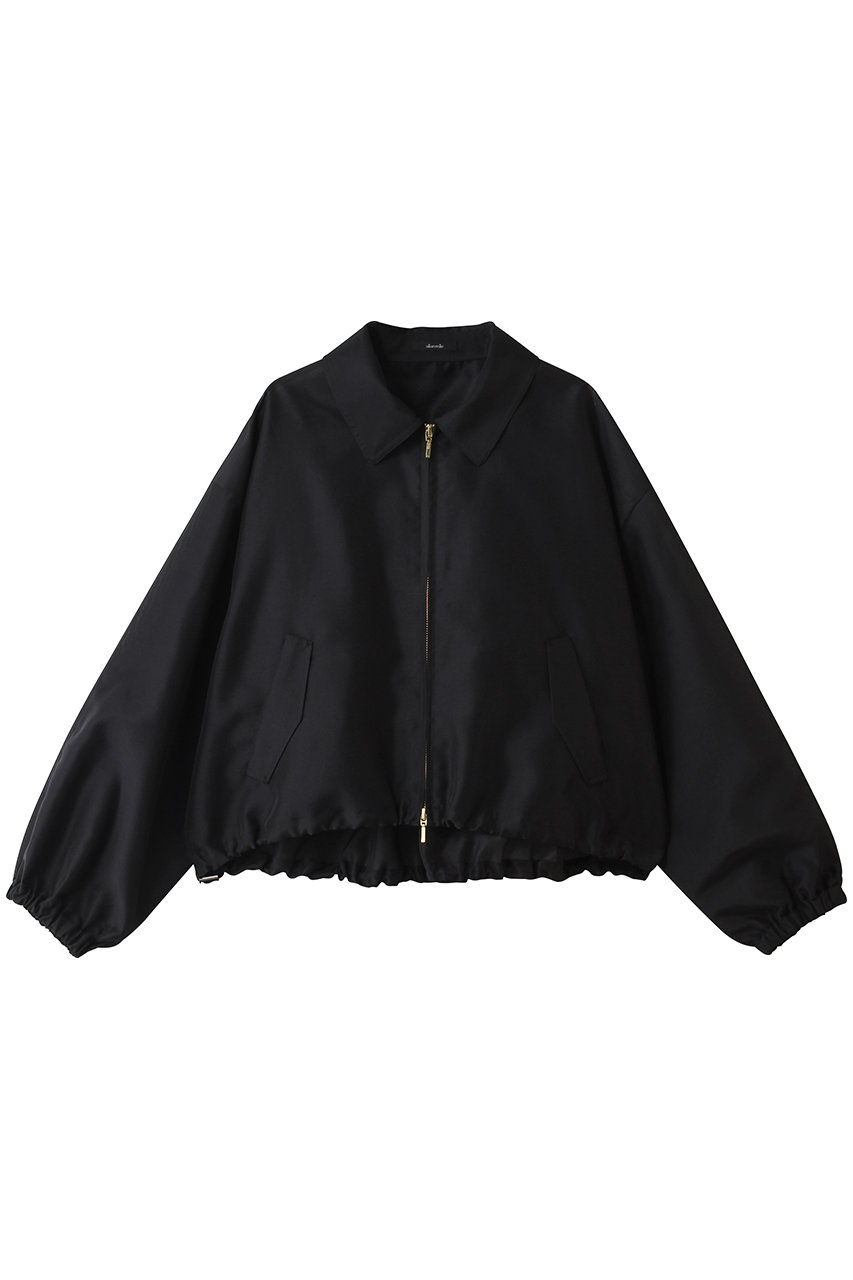 アルアバイル/allurevilleのオーガンジーステンカラーブルゾン(ブラック/20261019020-11-020)