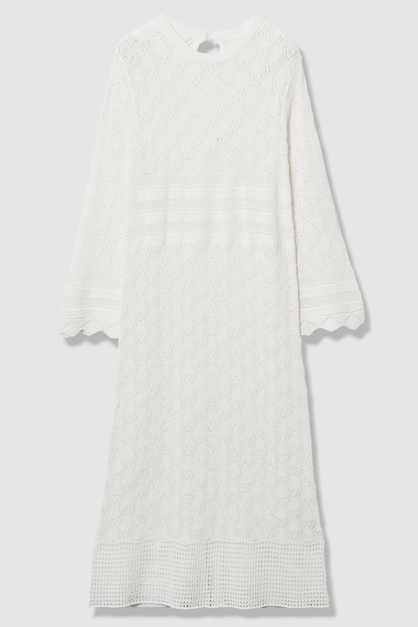 アルアバイル/allurevilleの【予約販売】レースニットワンピース(オフホワイト/20261014140-95-020)