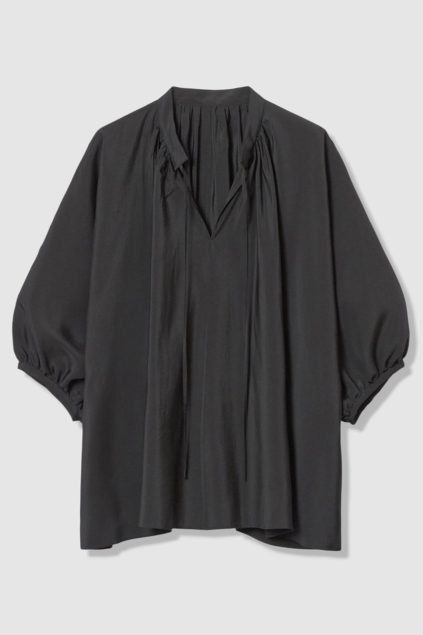 アルアバイル/allurevilleの【予約販売】ギャザーボリュームスタンドブラウス(ブラック/20261013740-95-020)