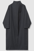 スタンドカラーコクーンコート