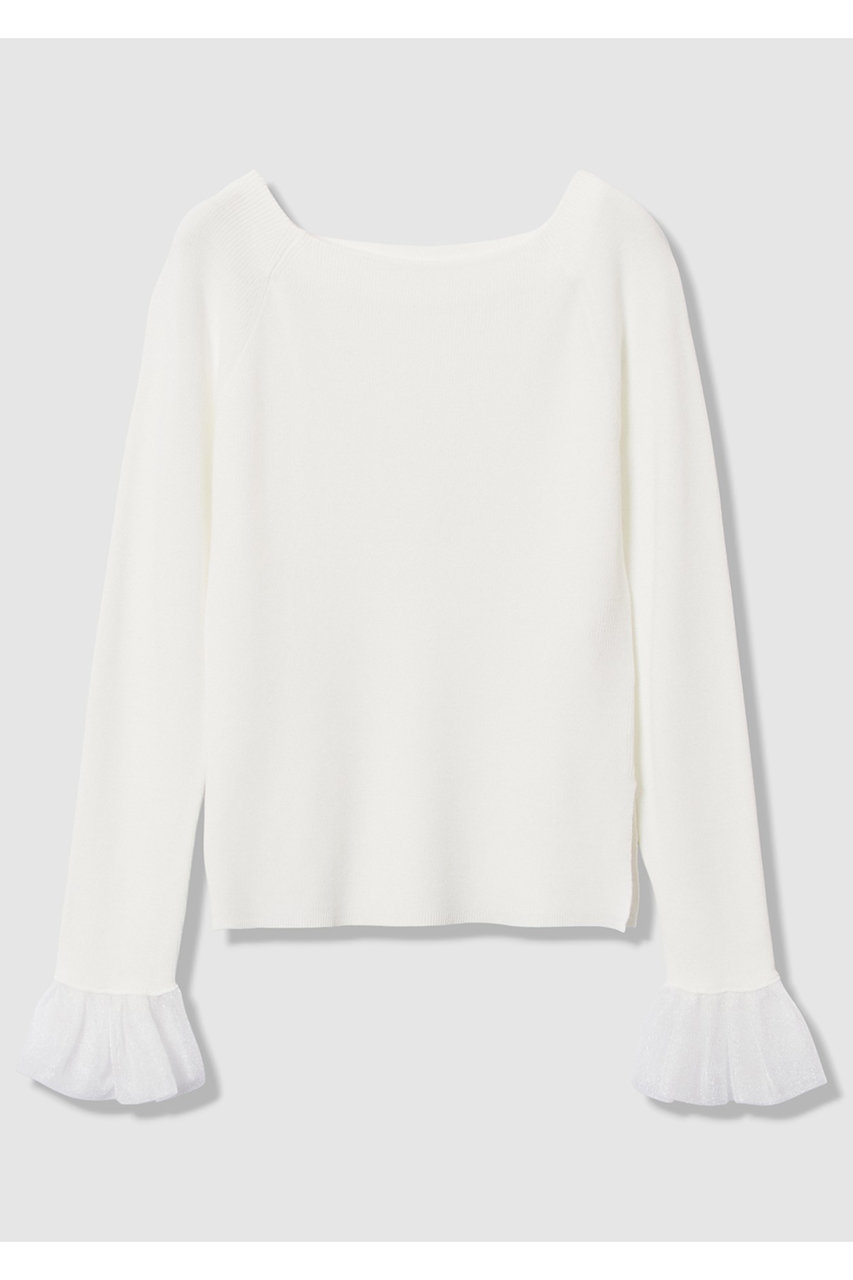 アルアバイル/allurevilleの【予約販売】2WAYネックフリルカフプルオーバー(オフホワイト/20261016180-95-020)