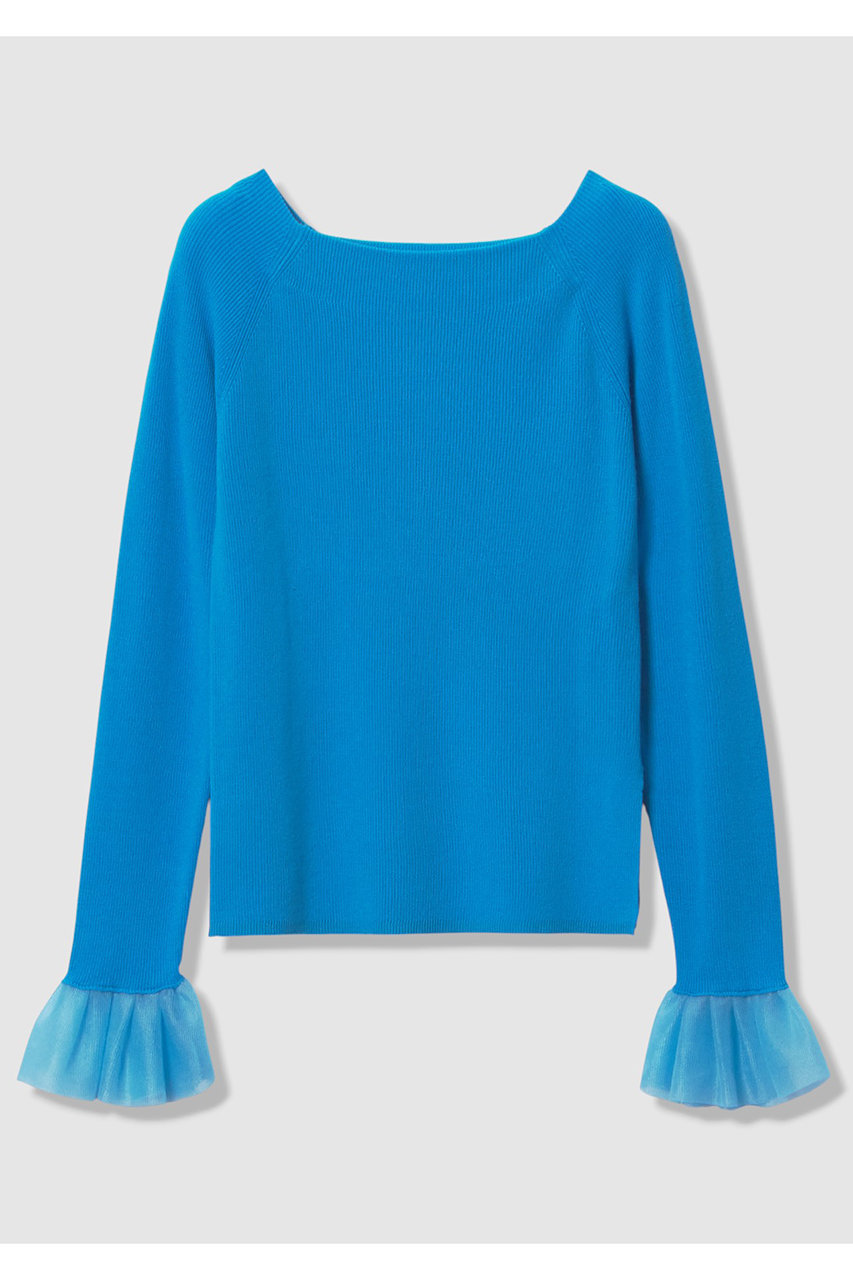 アルアバイル/allurevilleの【予約販売】2WAYネックフリルカフプルオーバー(ブルー/20261016180-95-020)