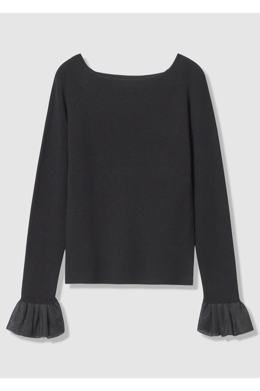 アルアバイル/allurevilleの【予約販売】2WAYネックフリルカフプルオーバー(ブラック/20261016180-95-020)