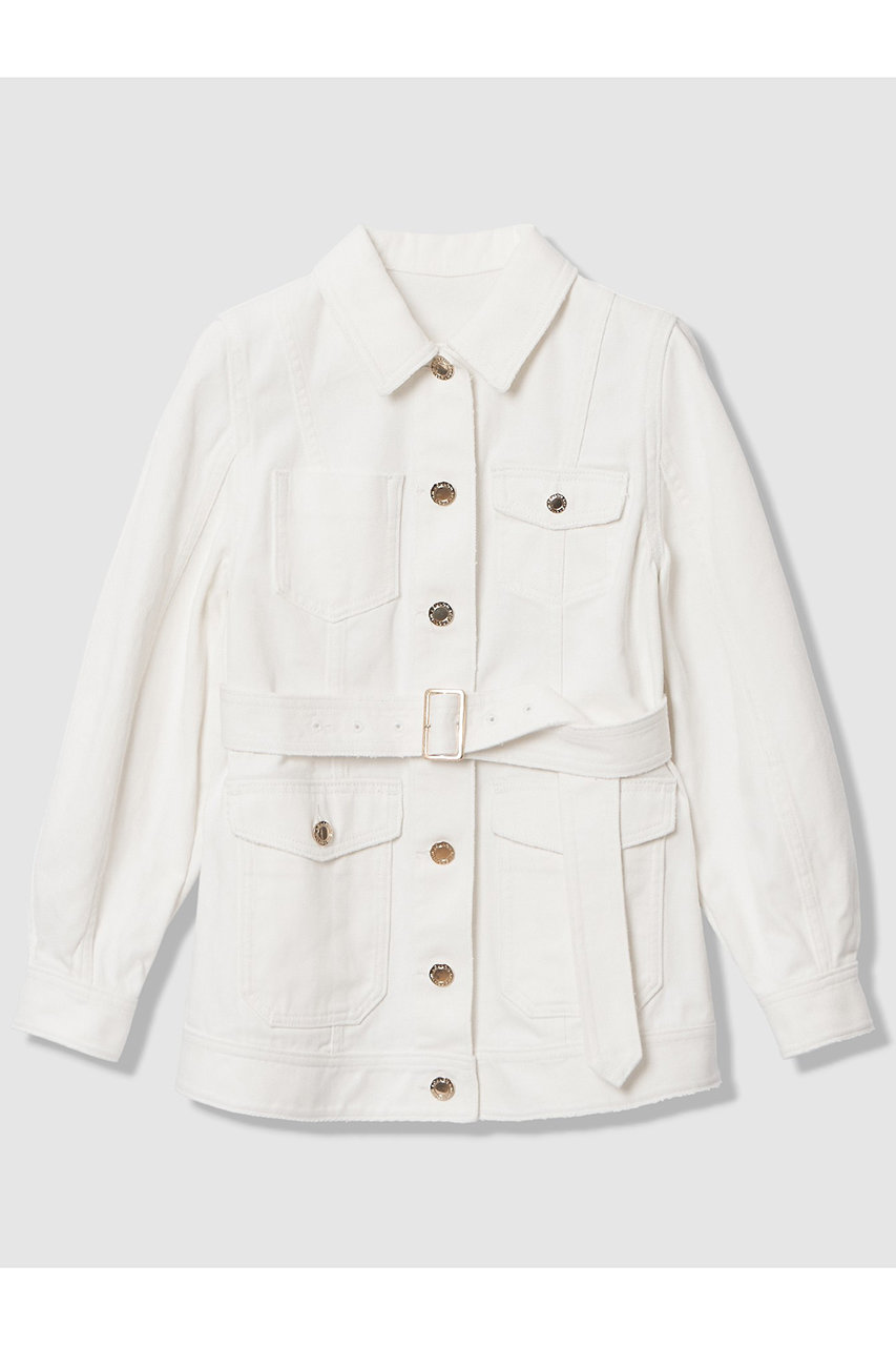 アルアバイル/allurevilleの【予約販売】【LOULOU WILLOUGHBY】カーブスリーブデニムジャケット(オフホワイト/21261010040-61-020)