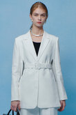 【LOULOU WILLOUGHBY】NALYA リネンストレッチベルトジャケット