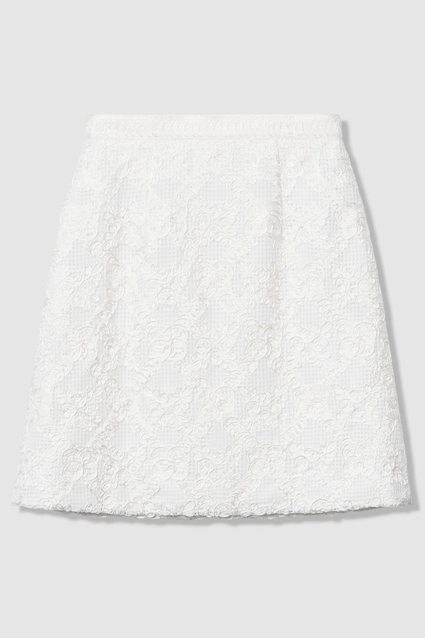 アルアバイル/allurevilleの【予約販売】【LOULOU WILLOUGHBY】コード刺繍ミニスカート(オフホワイト/21261011150-95-020)